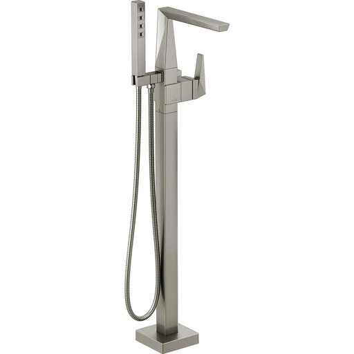 [DEL-T4743-SS-PR-FL] Delta T4743-SS-PR-FL Trillian Floor Mount Tub Filler Trim Lumicoat Stainless