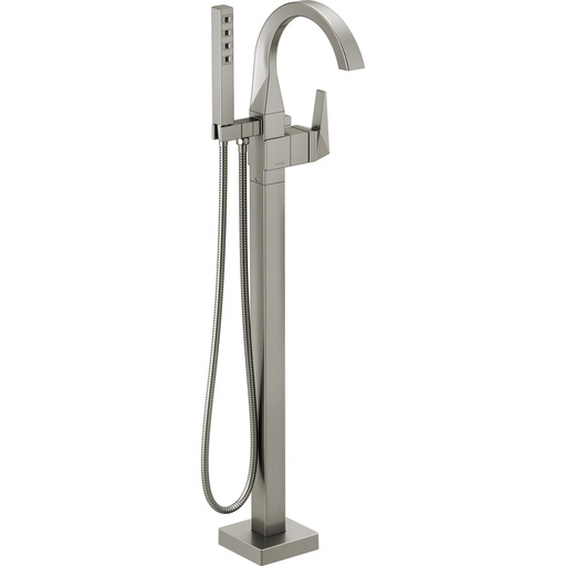 [DEL-T4746-SS-PR-FL] Delta T4746-SS-PR-FL Trillian Floor Mount Tub Filler Trim Lumicoat Stainless