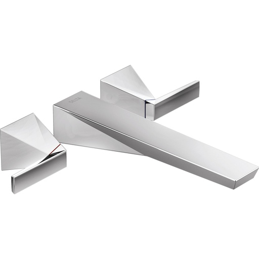 [DEL-T5743-PR-WL] Delta T5743-PR-WL Trillian Wall Mount Tub Filler Trim Lumicoat Chrome