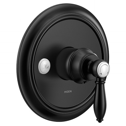 [MOEN-UTS33101BL] Moen UTS33101BL Weymouth M-Core 3S V/O Trim Bl