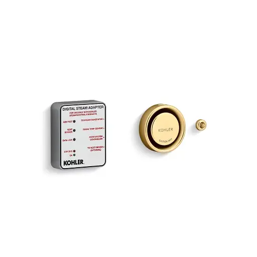 [KOH-5548-K1-2MB] Kohler 5548-K1-2MB Invigoration Series Digital Steam Adapter Kit Vibrant Brushed Moderne Brass