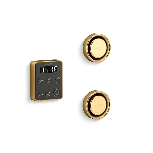 [KOH-5558-2MB] Kohler 5558-2MB Invigoration Series Tandem Steam Generator Control Kit Vibrant Brushed Moderne Brass