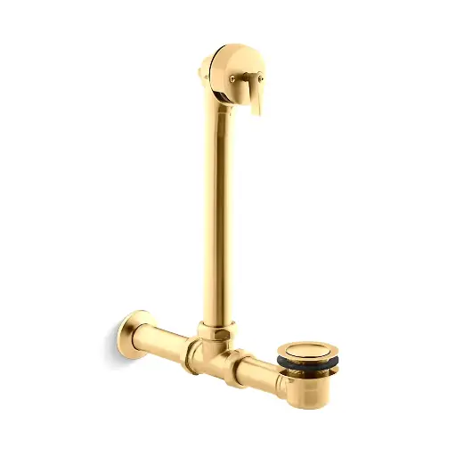 [KOH-7104-2MB] Kohler 7104-2MB Iron Works Exposed Bath Drain Vibrant Brushed Moderne Brass