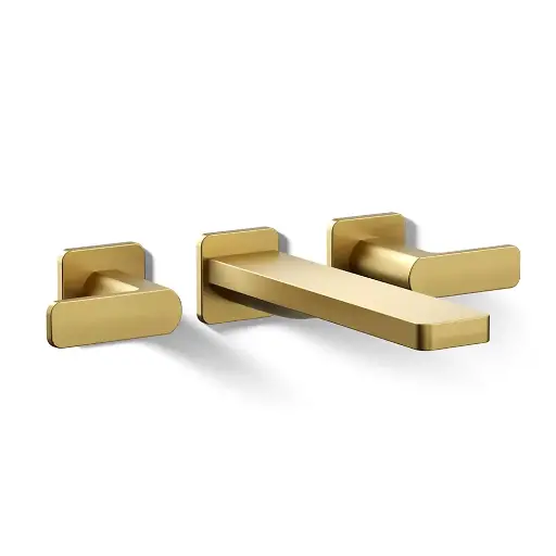 [KOH-T23491-4-2MB] Kohler T23491-4-2MB Parallel Wall Mount Bath Faucet Trim Vibrant Brushed Moderne Brass