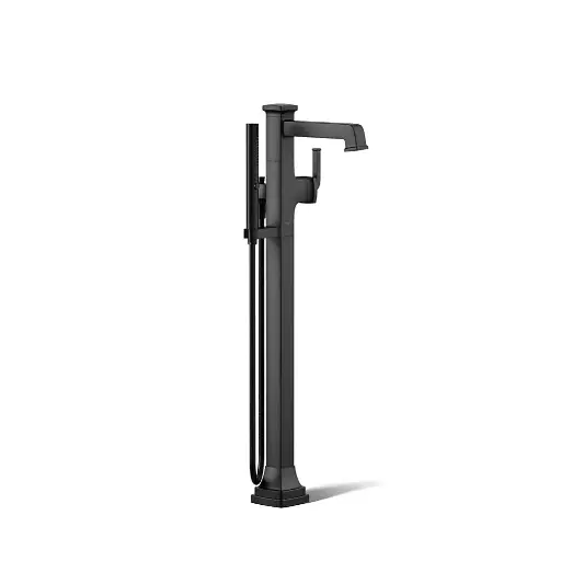 [KOH-T27408-4-BL] Kohler T27408-4-BL Riff Freestanding Bath Faucet Trim Matte Black