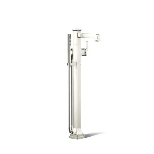 [KOH-T27408-4-SN] Kohler T27408-4-SN Riff Freestanding Bath Faucet Trim Vibrant Polished Nickel