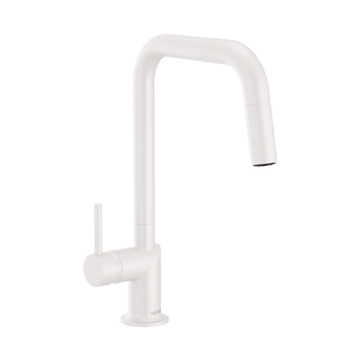 [BRI-63065LF-MWLHP] Brizo 63065LF-MWLHP Odin Square Pull-Down Kitchen Faucet Less Handle Matte White