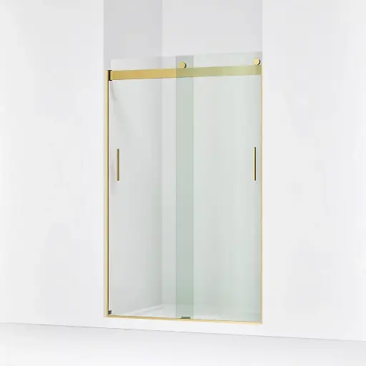 [KOH-706008-L-2MB] Kohler 706008-L-2MB Levity 74" Sliding Shower Door Vibrant Brushed Moderne Brass