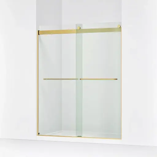 [KOH-706015-L-2MB] Kohler 706015-L-2MB Levity 74" H Sliding Shower Door Vibrant Brushed Moderne Brass