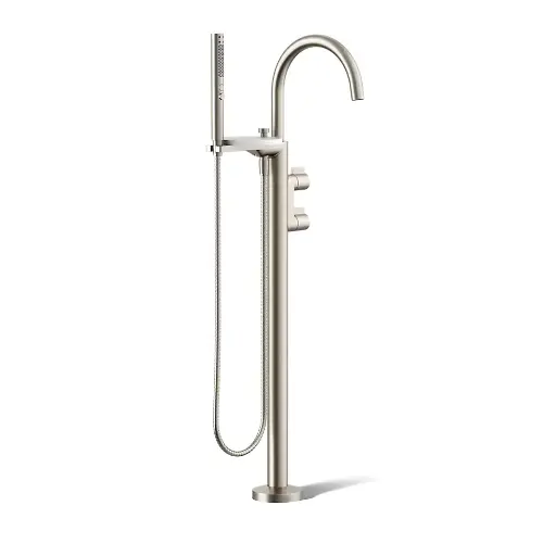 [KOH-T77984-4-BN] Kohler T77984-4-BN Components Freestanding Bath Faucet Lever Handles Vibrant Brushed Nickel