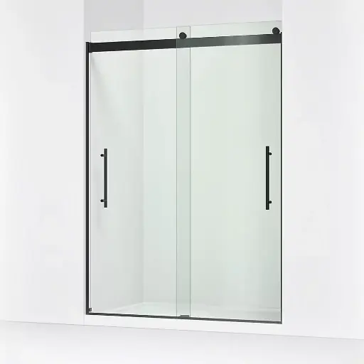 [KOH-702429-L-BL] Kohler 702429-L-BL Levity Plus 81" Frameless Sliding Shower Door Matte Black