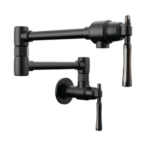 [BRI-62858LF-BLBNX] Brizo 62858LF-BLBNX Tulham Wall Mount Pot Filler Matte Black Black Onyx