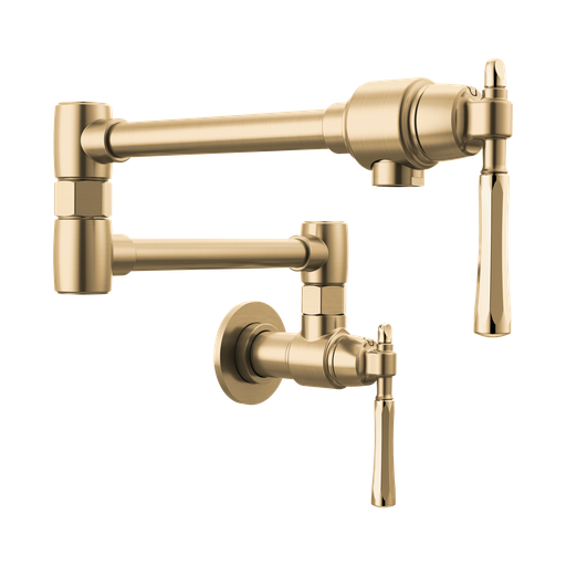 [BRI-62858LF-GLPG] Brizo 62858LF-GLPG Tulham Wall Mount Pot Filler Luxe Gold Polished Gold