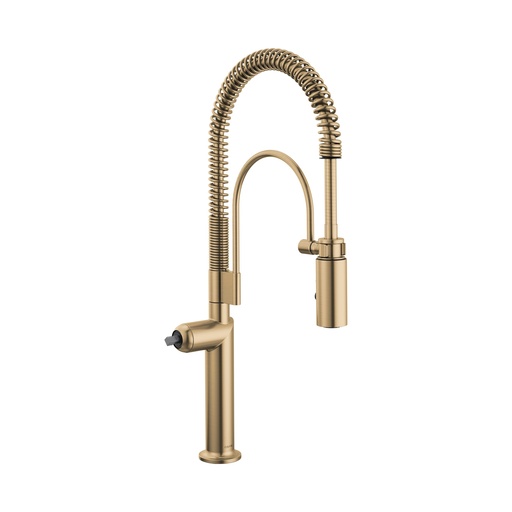 [BRI-63375LF-GLLHP] Brizo 63375LF-GLLHP Odin Semi-Professional Kitchen Faucet Less Handle Luxe Gold