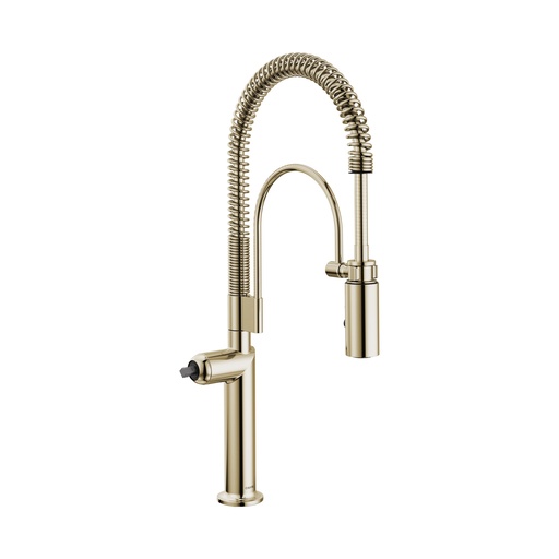 [BRI-63375LF-PNLHP] Brizo 63375LF-PNLHP Odin Semi-Professional Kitchen Faucet Less Handle Polished Nickel