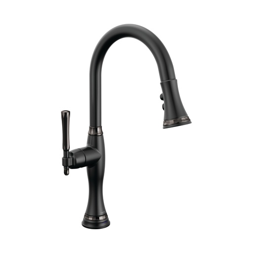 [BRI-64058LF-BLBNX] Brizo 64058LF-BLBNX Tulham Smart Touch Pull-Down Kitchen Faucet Matte Black Black Onyx