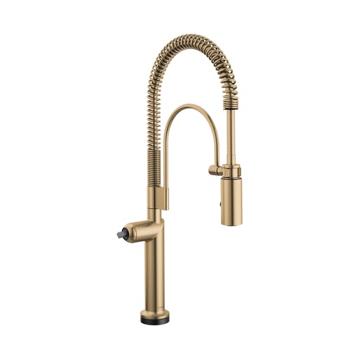[BRI-64375LF-GLLHP] Brizo 64375LF-GLLHP Odin SmartTouch Semi-Professional Kitchen Faucet Less Handle Luxe Gold