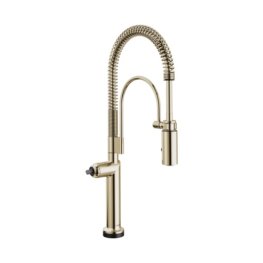 [BRI-64375LF-PNLHP] Brizo 64375LF-PNLHP Odin SmartTouch Semi-Professional Kitchen Faucet Less Handle Polished Nickel
