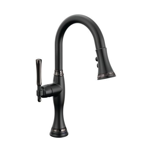 [BRI-64958LF-BLBNX] Brizo 64958LF-BLBNX Tulham SmartTouch Pull-Down Prep Faucet Matte Black Black Onyx