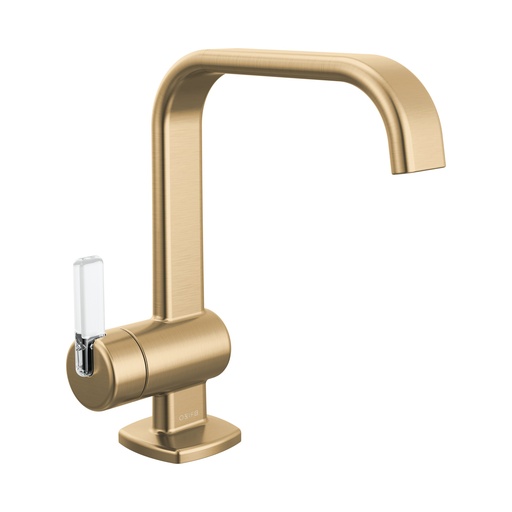 [BRI-65067LF-GLCL-ECO] Brizo 65067LF-GLCL-ECO Allaria Single Handle Lavatory Faucet Brilliance Luxe Gold Clear