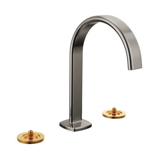 [BRI-65367LF-BNXLHP-ECO] Brizo 65367LF-BNXLHP-ECO Allaria Widespread Lavatory Faucet Less Handles Brilliance Black Onyx