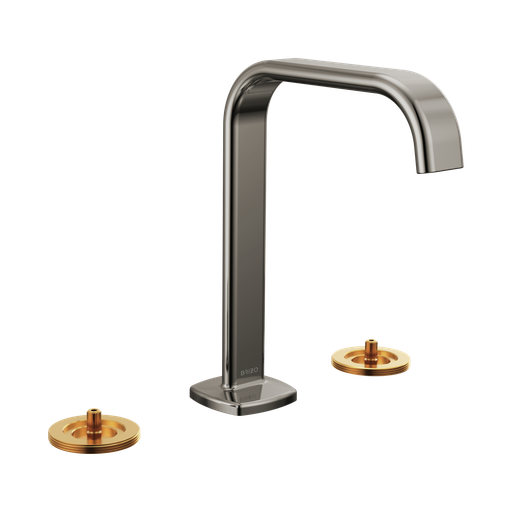 [BRI-65368LF-BNXLHP-ECO] Brizo 65368LF-BNXLHP-ECO Allaria Widespread Lavatory Faucet Less Handles Brilliance Black Onyx