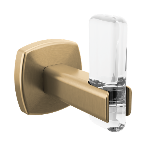 [BRI-693467-GLCL] Brizo 693467-GLCL Allaria Robe Hook With Notch Brilliance Luxe Gold Clear