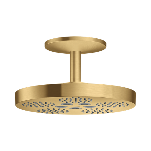 [HAN-48484251] Hansgrohe 48484251 Axor One Showerhead 280 2-Jet With Ceiling Mount Trim Brushed Gold Optic