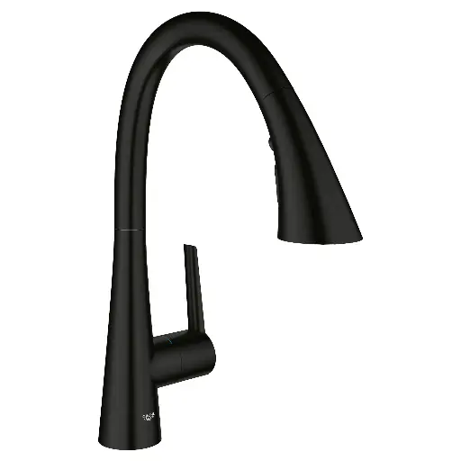 [GRO-322982433] Grohe 322982433 Zedra Triple Spray Pull-Down Kitchen Faucet Matte Black