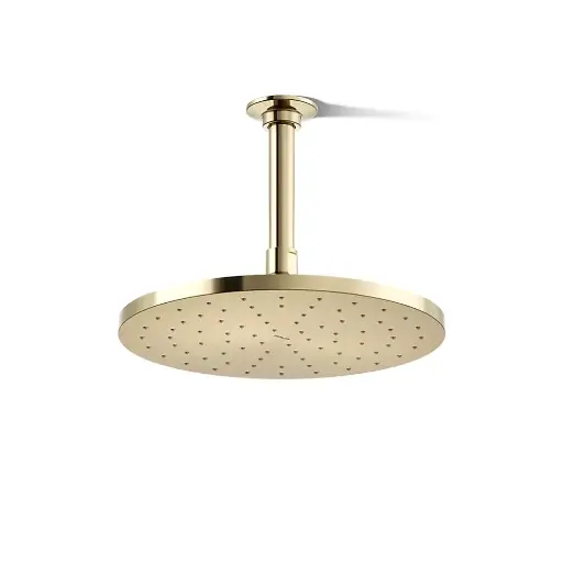 [KOH-13689-AF] Kohler 13689-AF Contemporary Round 10" Single Function Rainhead 2.5 GPM Showerhead Vibrant French Gold