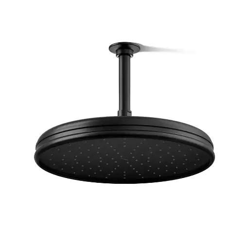 [KOH-13694-BL] Kohler 13694-BL Traditional 12" Single Function 2.5 GPM Showerhead Matte Black