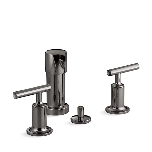 [KOH-14431-4-TT] Kohler 14431-4-TT Purist Vertical Spray Bidet Faucet Lever Handles Vibrant Titanium