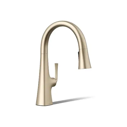 [KOH-22063-BV] Kohler 22063-BV Graze Pull Down Kitchen Sink Faucet Three Function Sprayhead Vibrant Brushed Bronze
