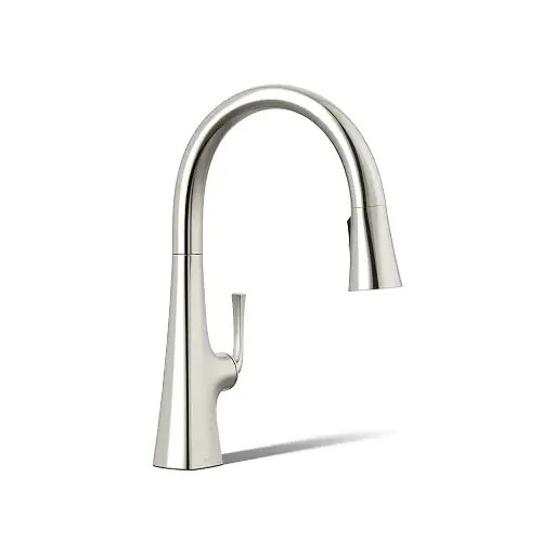[KOH-22068-SN] Kohler 22068-SN Graze Touchless Pull-Down Kitchen Sink Faucet Vibrant Polished Nickel