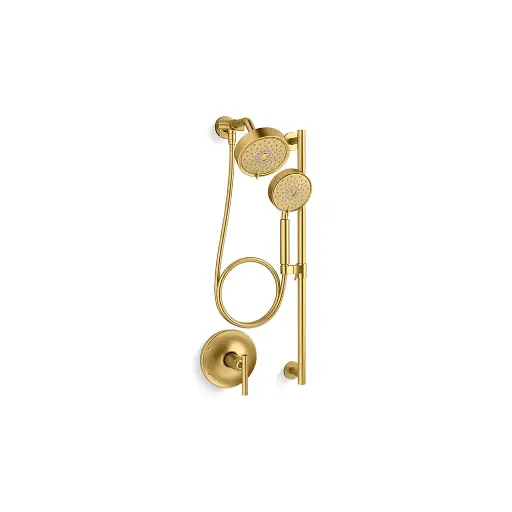 [KOH-22181-2MB] Kohler 22181-2MB Purist Essentials Showering Kit 2.5 GPM Vibrant Brushed Modern Brass