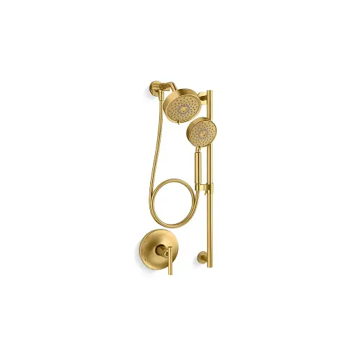 [KOH-22181-G-2MB] Kohler 22181-G-2MB Purist Essentials Showering Kit 1.75 GPM Vibrant Brushed Modern Brass