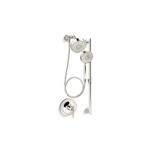 [KOH-22181-G-SN] Kohler 22181-G-SN Purist Essentials Showering Kit 1.75 GPM Vibrant Polished Nickel