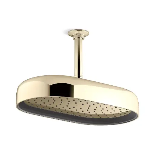 [KOH-26294-AF] Kohler 26294-AF Statement Oblong 14" Single Function Rainhead Vibrant French Gold