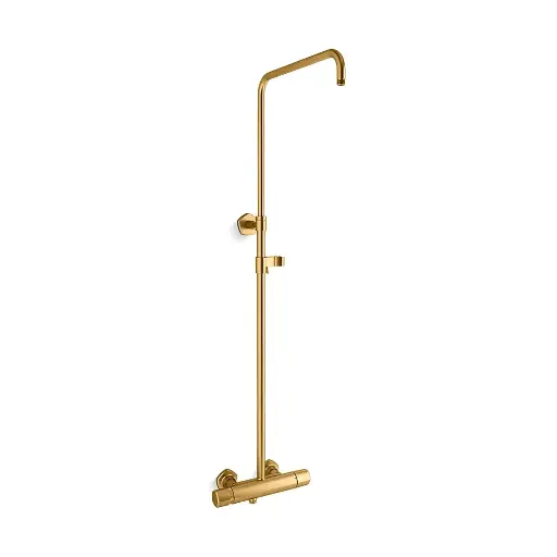 [KOH-27031-9-2MB] Kohler 27031-9-2MB Occasion Two Way Exposed Thermostatic Valve Shower Column Vibrant Brushed Modern Brass