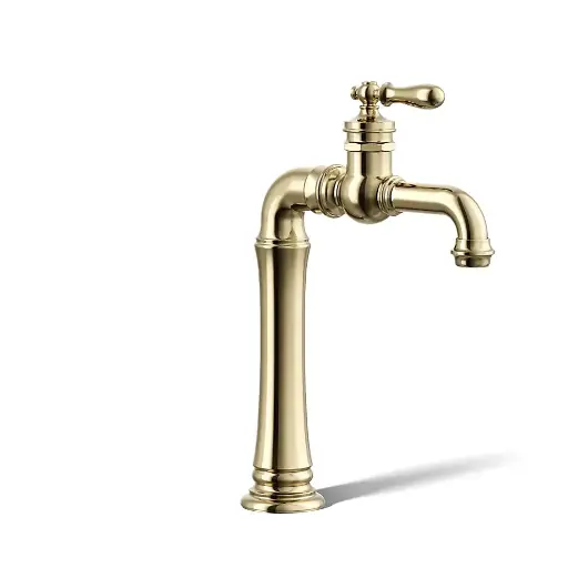[KOH-72763-9M-AF] Kohler 72763-9M-AF Artifacts Gentlemens Single Handle Bathroom Faucet Vibrant French Gold