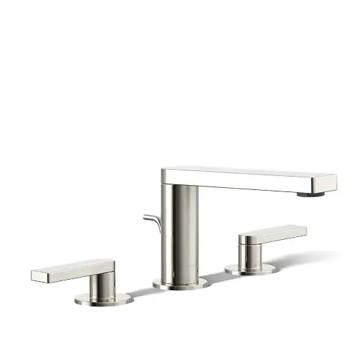 [KOH-73060-4-SN] Kohler 73060-4-SN Composed Widespread Faucet Lever Handles Vibrant Polished Nickel