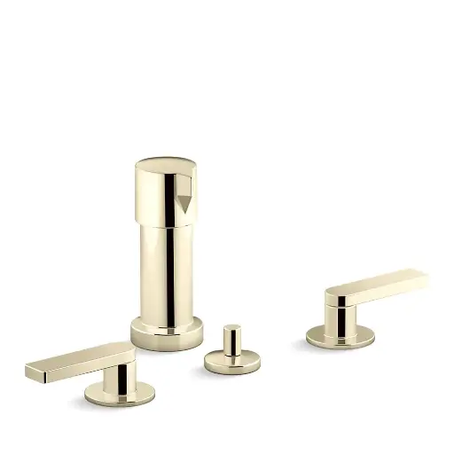 [KOH-73077-4-AF] Kohler 73077-4-AF Composed Widespread Bidet Faucet Vibrant French Gold
