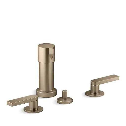 [KOH-73077-4-BV] Kohler 73077-4-BV Composed Widespread Bidet Faucet Vibrant Brushed Bronze