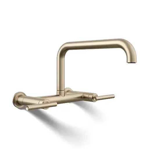 [KOH-7549-4-BV] Kohler 7549-4-BV Purist Wall Mount Bridge Kitchen Faucet Vibrant Brushed Bronze