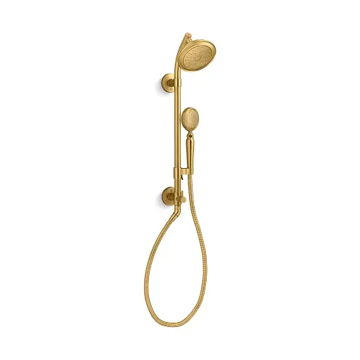 [KOH-76472-G-2MB] Kohler 76472-G-2MB Artifacts Hydrorail-S Shower Column Kit Vibrant Brushed Moderne Brass