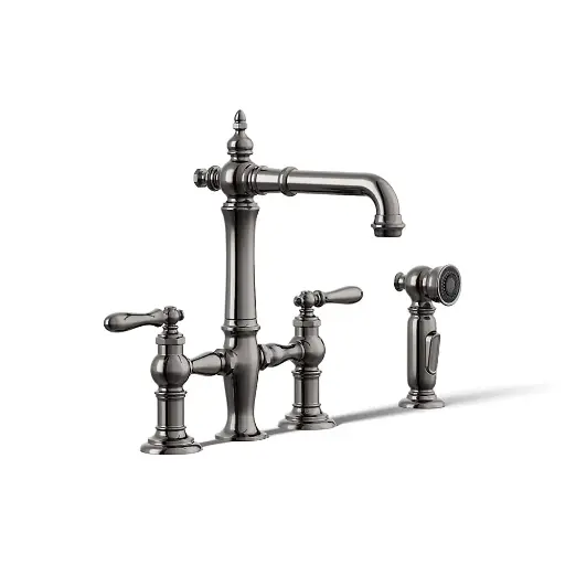 [KOH-76520-4-TT] Kohler 76520-4-TT Artifacts Three Hole Bridge Bar Faucet Vibrant Titanium