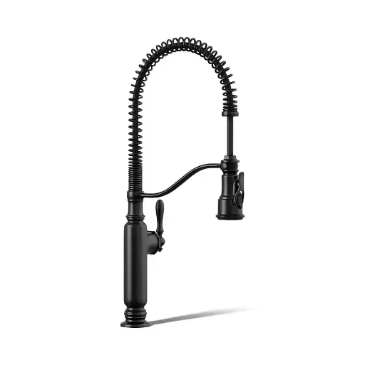 [KOH-77515-BL] Kohler 77515-BL Tournant Semi Professional Kitchen Faucet Matte Black