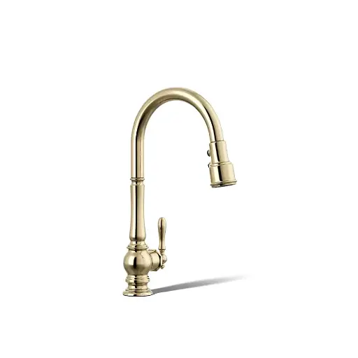 [KOH-99259-AF] Kohler 99259-AF Artifacts Pull Down Kitchen Sink Faucet Vibrant French Gold