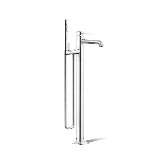 [KOH-T27025-4-CP] Kohler T27025-4-CP Occasion Freestanding Bath Filler Polished Chrome