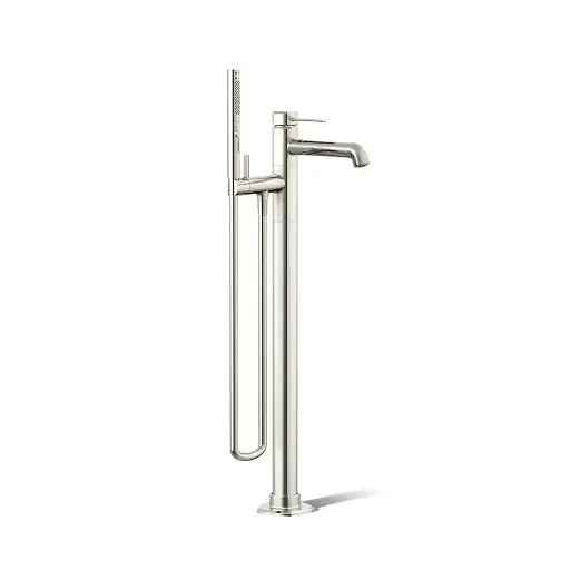 [KOH-T27025-4-SN] Kohler T27025-4-SN Occasion Freestanding Bath Filler Vibrant Polished Nickel